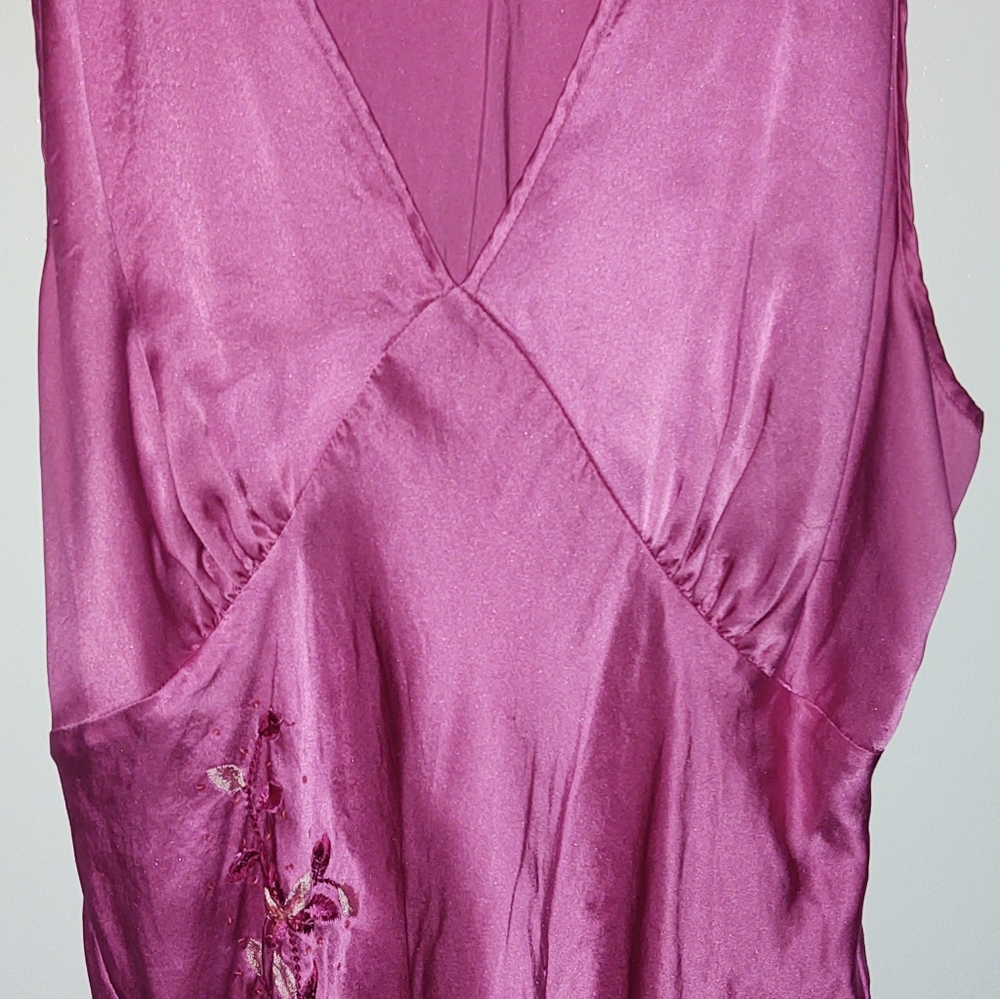 New York City design company large pink blouse new silk